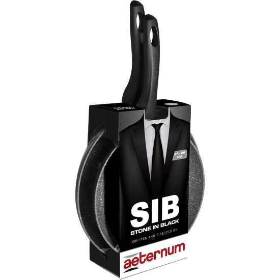 Aeternum Stone in Black Set 2 Pezzi