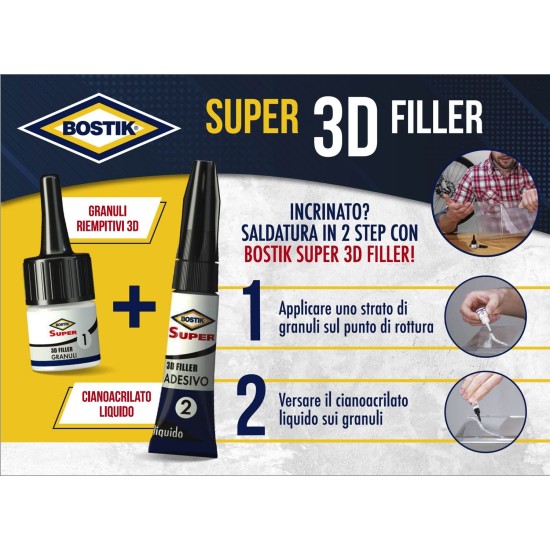 Bostik Super 3D Filler 9g + 3g