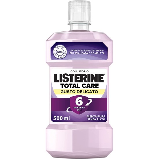 Listerine Colluttorio Total Care Zero Alcool - Menta Pura 500ml