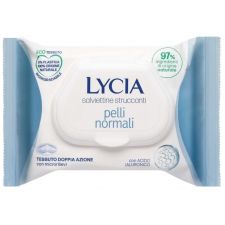Confezione di Salviettine Lycia Struccanti delicate-20 Salviette profumate