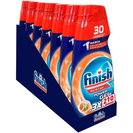 Finish Gel Lavastoviglie 7x600ml