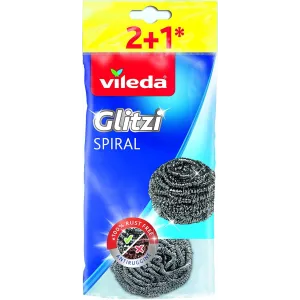 Vileda Glitzi Paglietta in Acciaio Inox (confezione da 3)