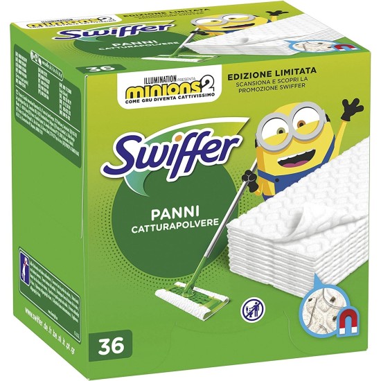 Swiffer Dry Panni Cattura Polvere Ricarica 36 Panni
