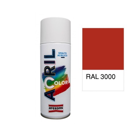 Bombolette Spray Arexons - Vernice Acrilica RAL 3000 Rosso