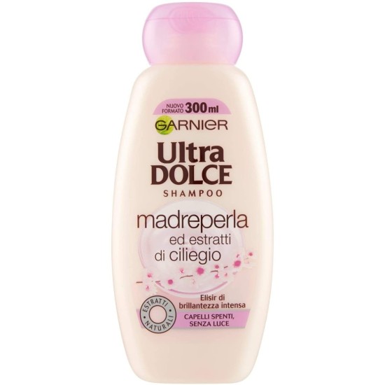 Garnier Ultra Dolce Shampoo Madreperla ed Estratti di Ciliegio 300ml