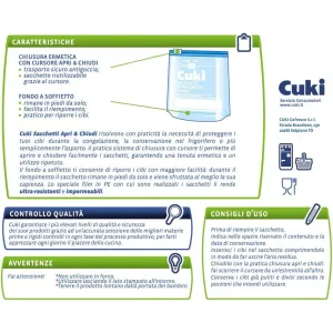 Sacchetti Cuki Apri e Chiudi 15 pz bustine di plastica 2