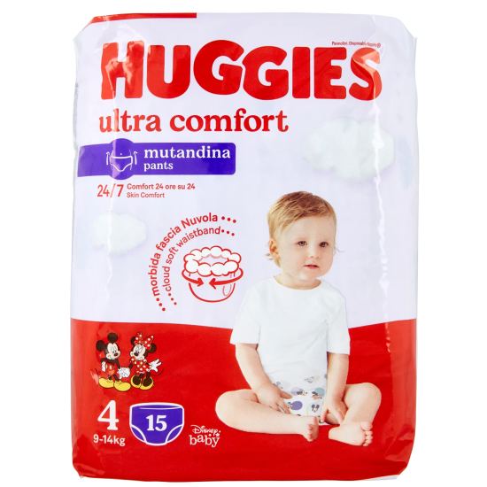 Pannolini Mutandine Taglia 4 Huggies Ultra Comfort Pull-Ups