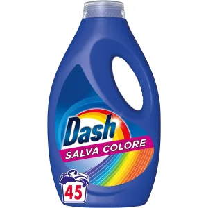 confezione Detersivo Lavatrice Dash Liquido 45 Lavaggi salva Colore, per capi colorati