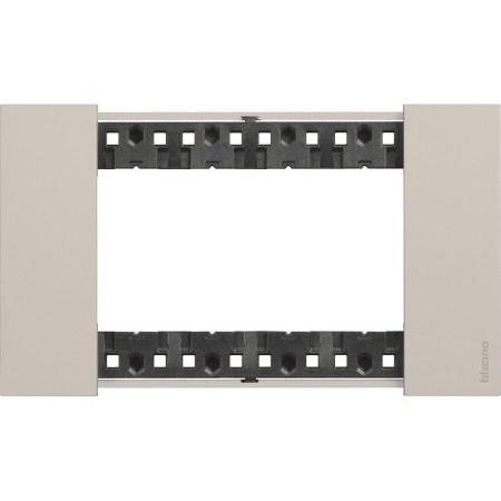 BTicino Living Now Placca 4 Moduli - Originale - Colore Beige sabbia Art KA4804KM