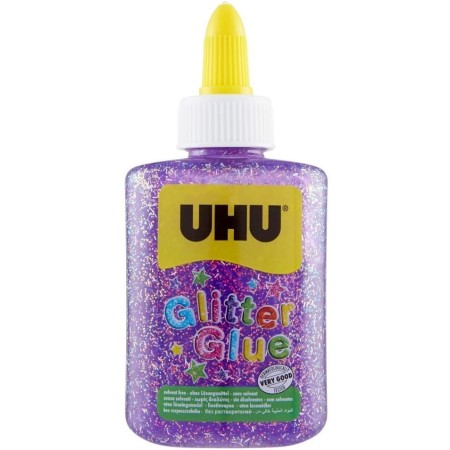 UHU Glitter Glue Bottle - Colla Glitter Viola 88,5ml
