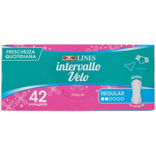 Lines Intervallo Velo Regular Adapt Proteggi Slip - Conf 42Pz