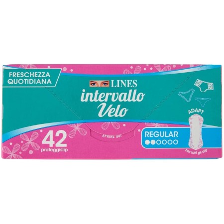Lines Intervallo Velo Regular Adapt Proteggi Slip - Conf 42Pz