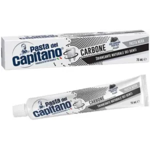 Dentifricio Pasta del Capitano 100ml - Dentifricio Nero al carbone vegetale