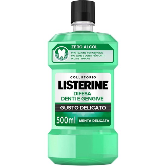 Collutorio Listerine Difesa Denti e Gengive 500ml alla Menta