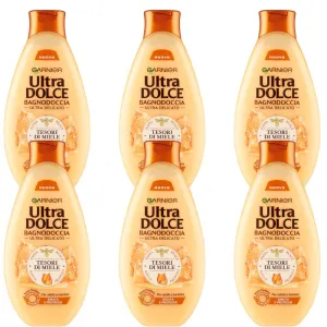 Garnier Ultra Dolce Bagnoschiuma Docciaschiuma Tesori di Miele 6x500ml