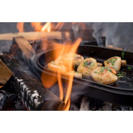 Ooni Padella Sizzler Pan sulla fiamma