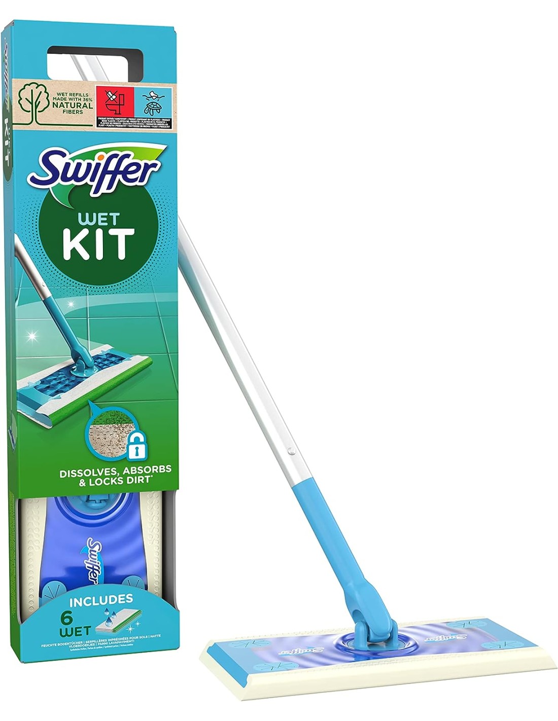 Swiffer Wet Kit 6 Panni Umidi