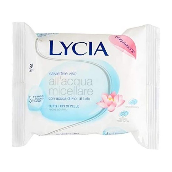 Salviette Struccanti Lycia 20 pz - Salviettine Umidificate