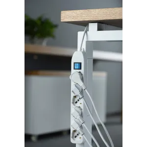 Multiprese elettriche Electraline - Ciabatta Schuko 6 posti bianca 2