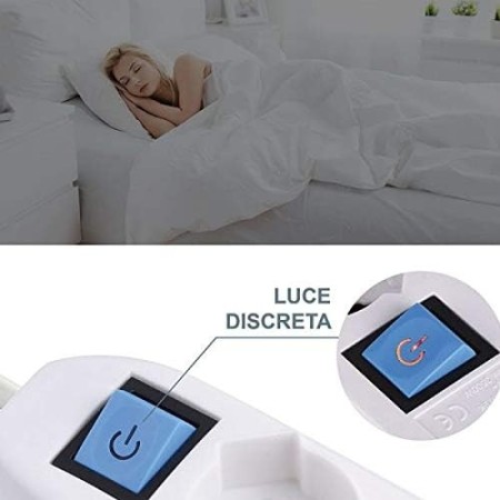 Multiprese elettriche Electraline con interruttore luminoso dalla luce discreta