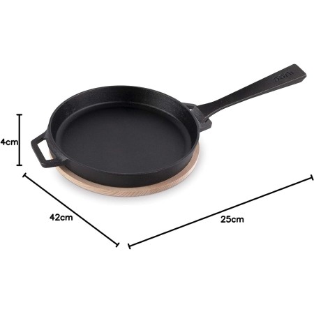 misure Ooni Skillet Padella Tonda in ghisa