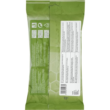 Retro della Confezione Arexons Wizzy Panno Cattura Polvere per Auto con istruzioni ed indicazioni sul prodotto