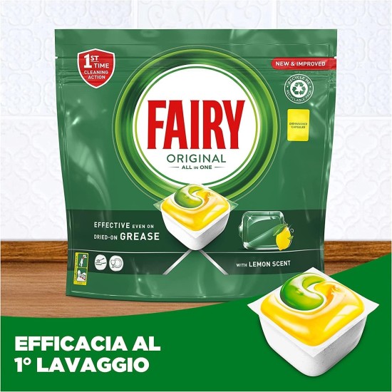 Promo Pastiglie Lavastoviglie Fairy limone efficaci al primo lavaggio