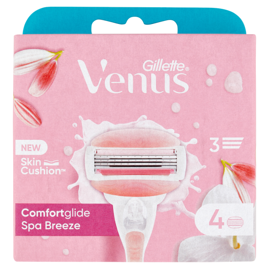 Gillette Venus Comfortglide Breeze, 4 Lamette di Ricambio per Rasatura