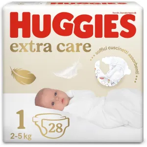 Huggies Extra Care - Pannolini per Neonati, Bebè - Protezione Delicata