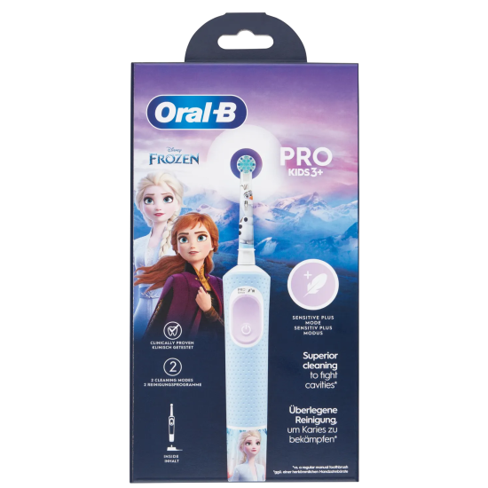 Confezione Spazzolino Elettrico Bambini Oral-B Frozen - Pulizia Delicata