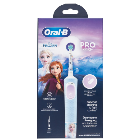 Confezione Spazzolino Elettrico Bambini Oral-B Frozen - Pulizia Delicata