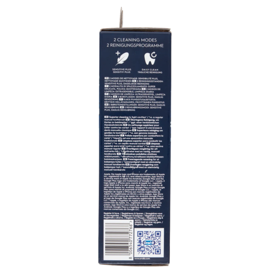 Informazioni sul lato della confezione Spazzolino Elettrico Bambini Oral-B spederman