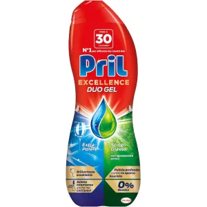 Pril Excellence Duo Gel Sciogli Grasso Detersivo per Lavastoviglie