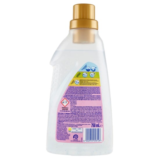informazioni e avvertenze slla confezione di Vanish Oxi Action Gel Bianco Smacchiatore da 750ml