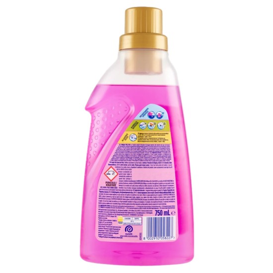 Informazio e avvertenze sulla confezione di Vanish Oxi Action Gel Rosa Smacchiatore