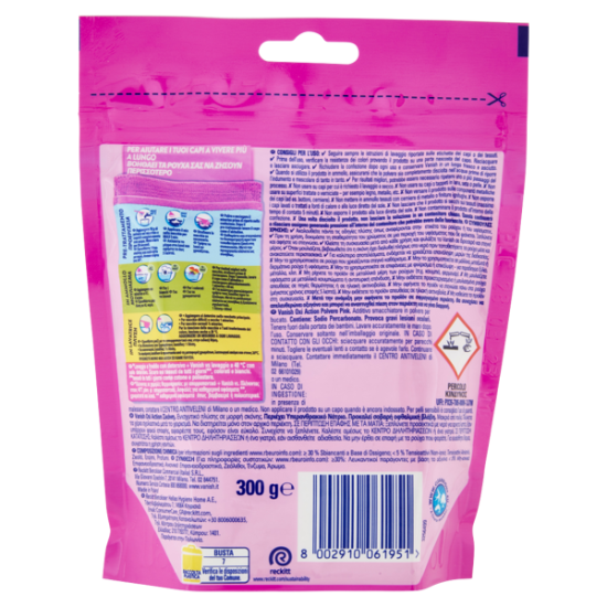 Vanish Oxi Action Polvere Rosa Smacchiatore per Bucato - 300g