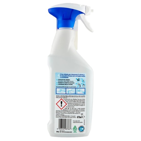 Informazioni sulla confezione del Viakal Spray Anticalcare Classico 470ml