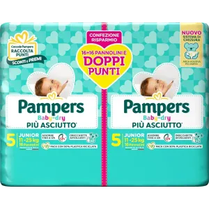 Pampers Baby dry - Pannolini Più Asciutto Che Respira per 12h di Protezione