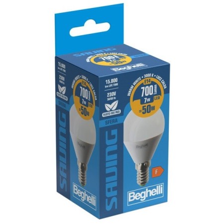 Confezione Lampadina Luce Naturale 7w - 3000K