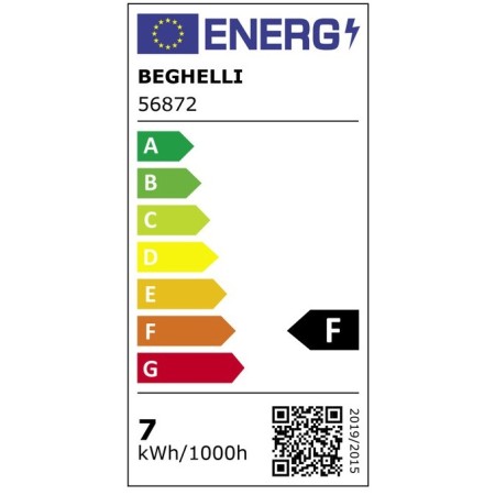 Classe energetica Lampadina oliva Led Beghelli  5w
