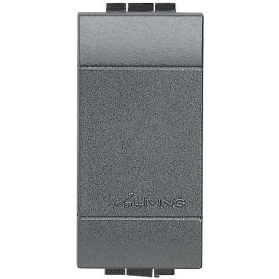 Tappo Falso Polo Living Light Antracite L4950 - 1 Modulo