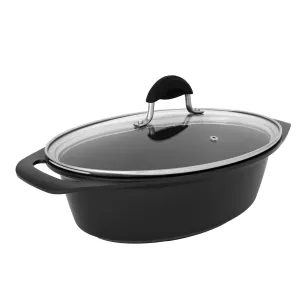 Casseruola Ovale Black Pearl con coperchio