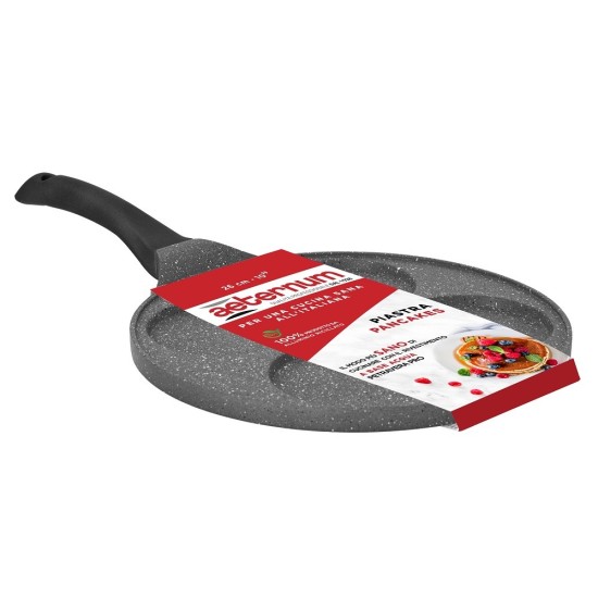 Padella Pancake Aeternum da 26cm a 4 stampi tondi lisci con imballaggio