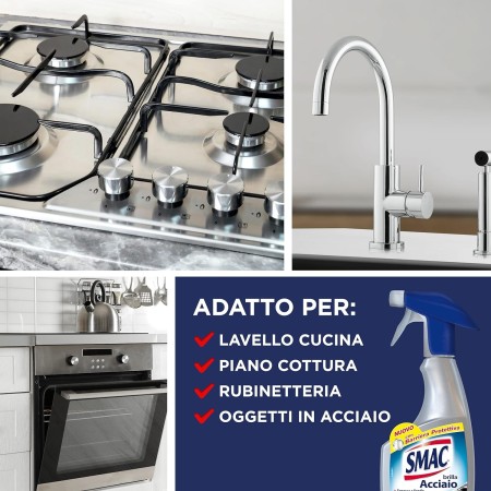 Smac Brilla Acciaio Spray Detergente adatto per?