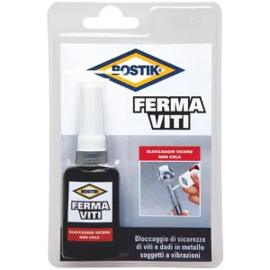 Bostik Ferma Viti Frena Filetti Bloccante per Bulloni, Viti e Dadi in Metallo