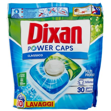 Dixan Power Caps Classico offerta 60 capsule