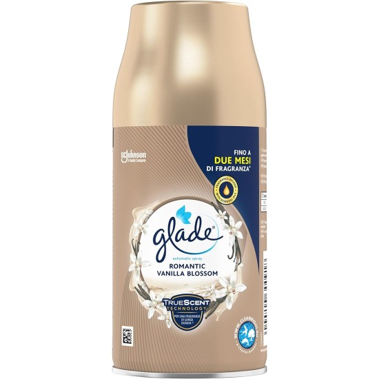 Glade Automatic Spray Ricarica, Fragranza Romantic Vanilla Blossom 269ml