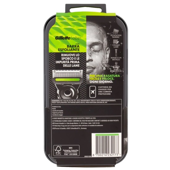 info su confezione Rasoio da Uomo Gillette Labs