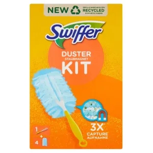 Swiffer Piumino Duster Starter Kit – Cattura polvere Swiffer - 1 manico + 4 ricariche.