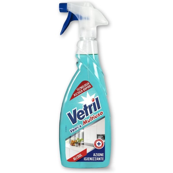 Vetril Spray Igienizzante Vetri e Multiuso Elimina Cattivi Odori 650ml